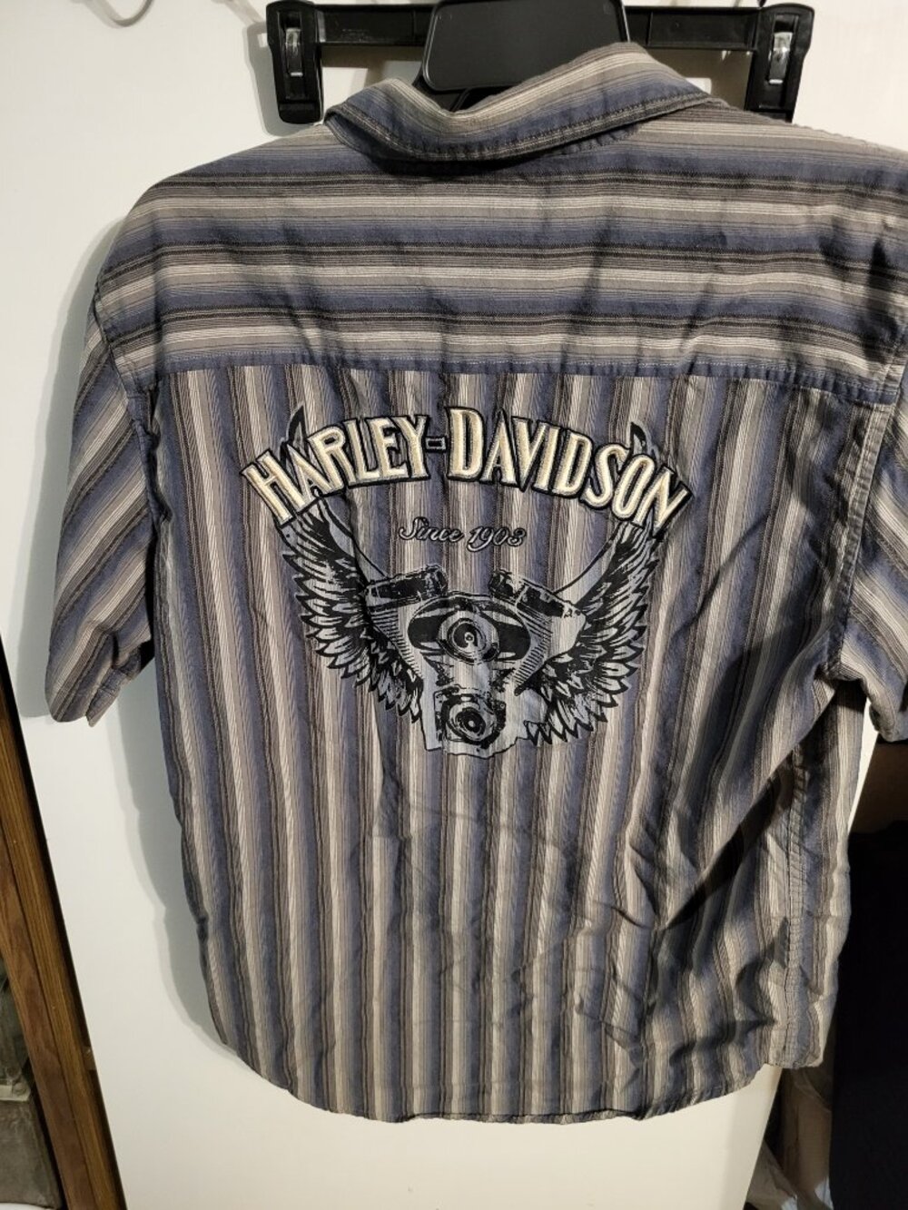 NWT AUTHENTIC VINTAGE HARLEY DAVIDSON EMBROIDERED MENS BUTTON DOWN SZ L - Picture 2 of 8